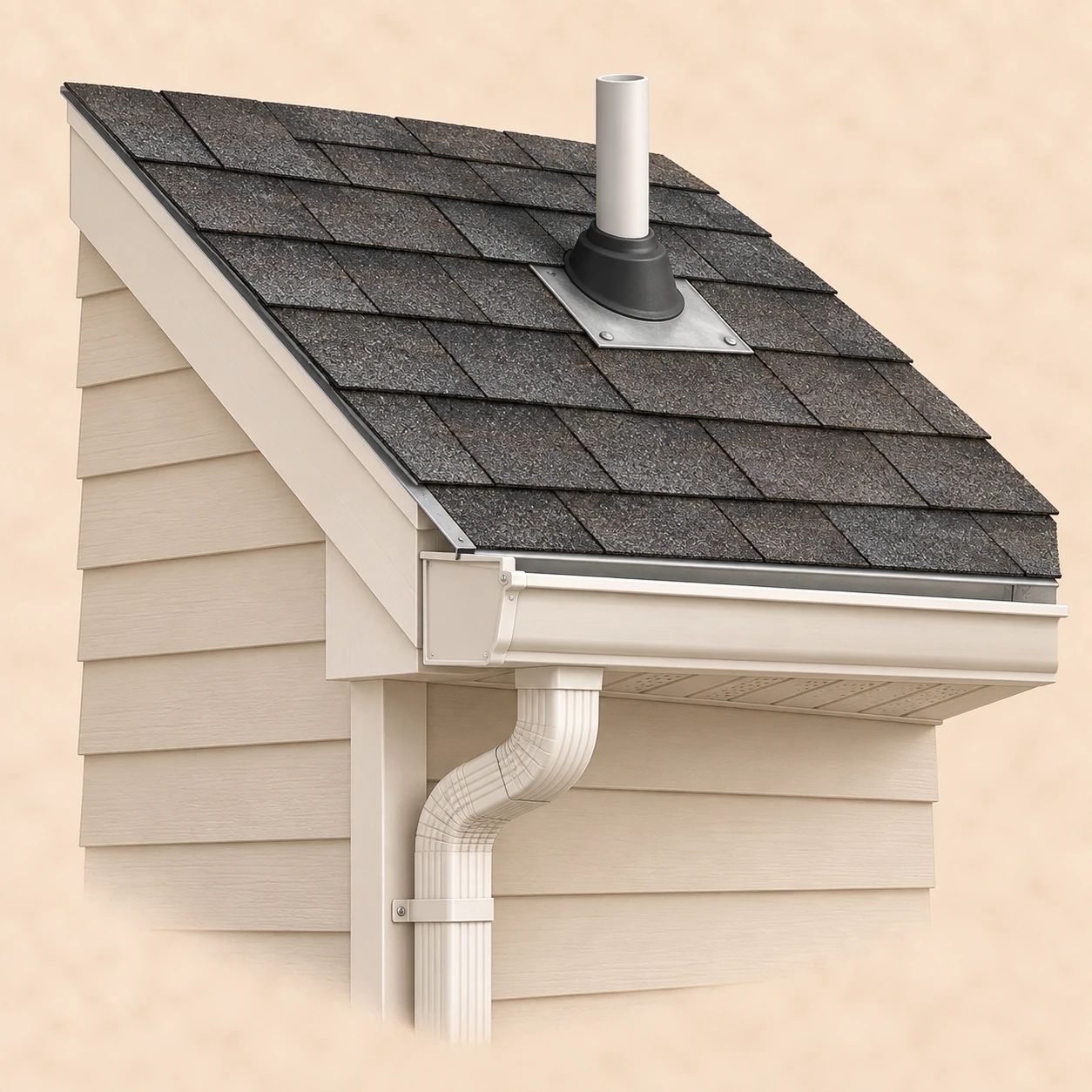 Detailed illustration: Roof